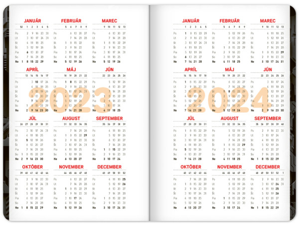 Školský diár Technik (september 2023 – december 2024), 9,8 × 14,5 cm 2