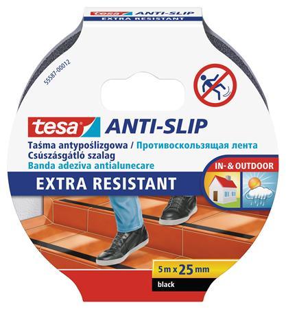 Protišmyková páska, 25 mm x 5 m, TESA "Anti-slip", čierna 1