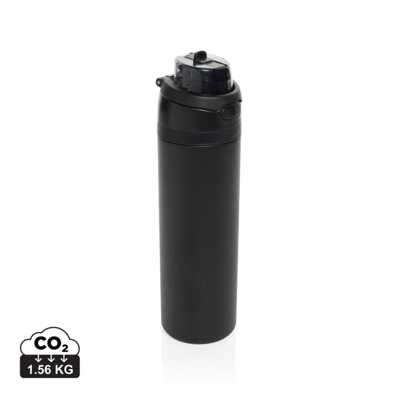 Uzatvárateľná fľaša Omni Sip 720ml z RCS recyklovanej ocele čierna