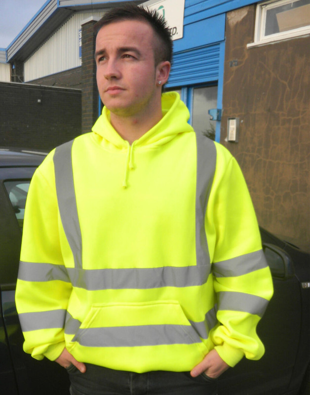 Fluo mikina s kapucňou 3