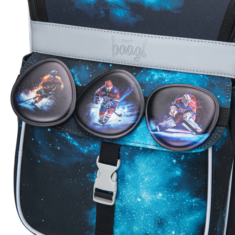 BAAGL Školská aktovka Zippy Hokej 9