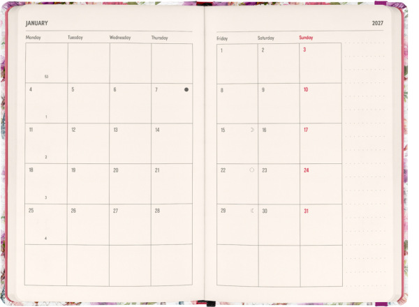 NOTIQUE Weekly Purse size planner Dream Catcher 2027, 9,8 x 14,5 cm 5