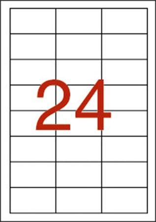 Etikety, 64,6x33,8 mm, polyester, odolné voči poveternostným podmienkam, APLI, 480 etikiet