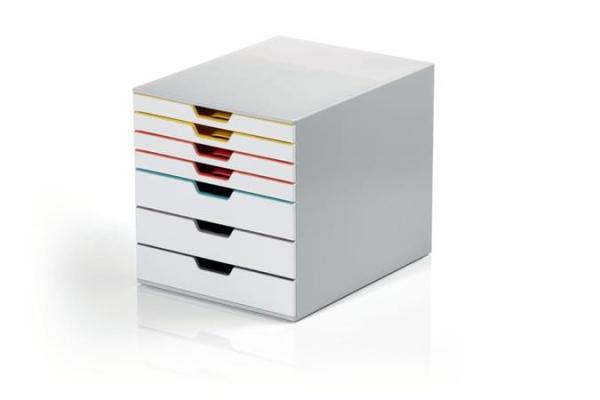 Úložný box na dokumenty, so 7 zásuvkami, DURABLE "VARICOLOR® MIX 7", farebný 1