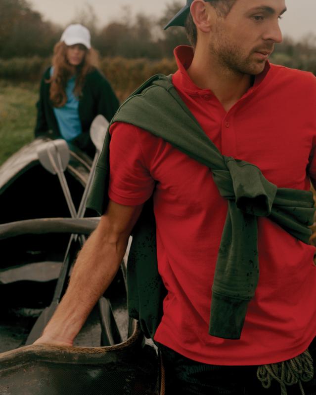 Polo tričko IQONIQ Yosemite z recykl. bavlny červená XXXL 5