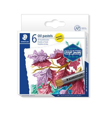 Olejové pastelky, STAEDTLER® "2420 M", 6 rôznych metalických farieb 1