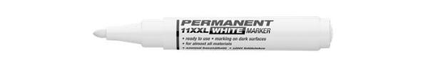 Permanentný popisovač. 1-3 mm, kužeľovitý hrot, ICO "Permanent 11 XXL", biela 2