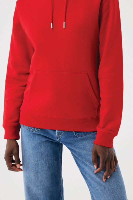 IQONIQ Joshua Unisex mikina s kapucňou z rec. bavlny červená XL 9