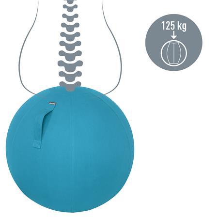 Gymnastická lopta na sedenie, LEITZ "Ergo Cosy", pokojná modrá 3