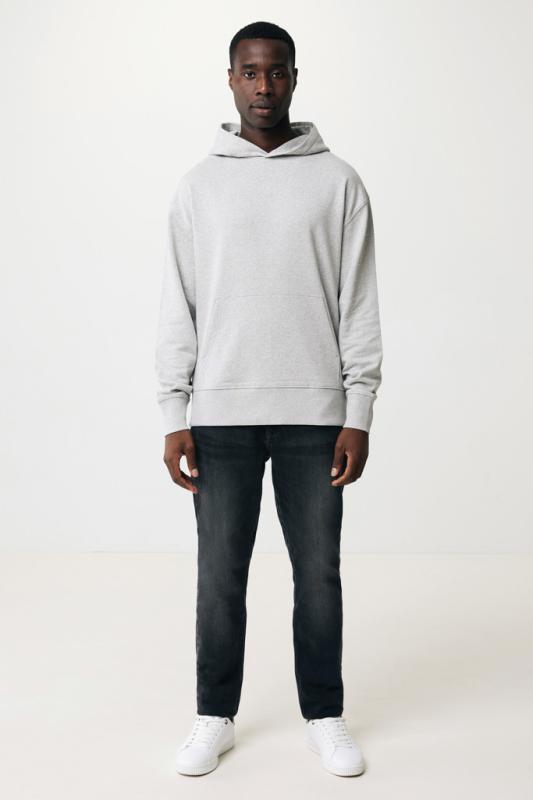 Mikina s kapucňou IQONIQ Yoho relaxed fit z recykl. bavlny heather grey XXXL 4
