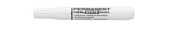 Permanentný popisovač. 1-3 mm, kužeľovitý hrot, ICO "Permanent 11 XXL", biela 1