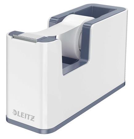 Dispenzor na lepiacu pásku, stolný, naplnený, LEITZ "Wow", biela 1