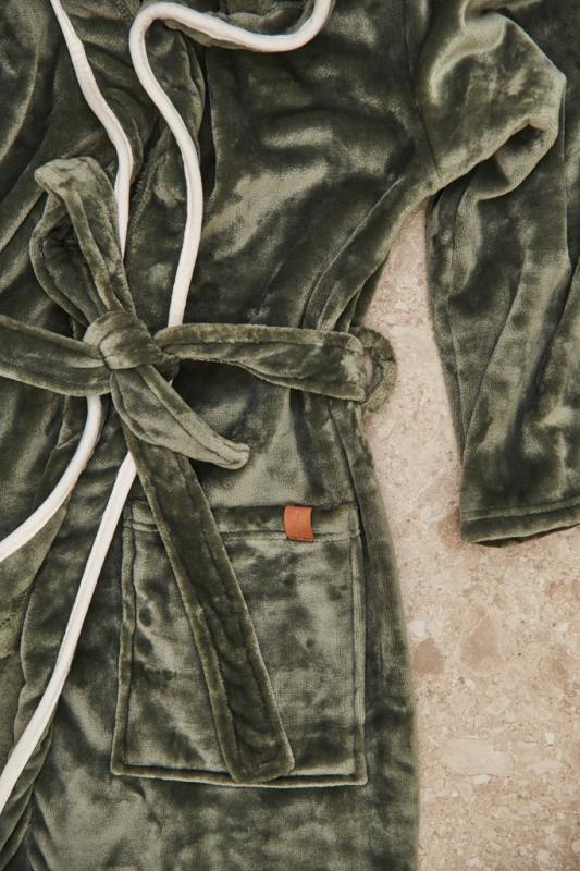 Luxusný župan VINGA Louis z GRS RPET veľkosť L/XL zelená 8