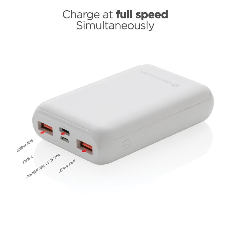 Powerbanka Urban Vitamin Alameda 10 000 mAh 18W PD biela 5