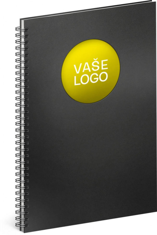 NOTIQUE Notes Twin čierny/žltý, linajkovaný, 21 x 29,7 cm 8