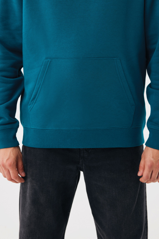 IQONIQ Joshua Unisex mikina s kapucňou z rec. bavlny dark teal XXS 10