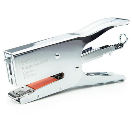 Zošívačka, ručná, 24/8, 45 listov, kov, RAPESCO "Porpoise ONE", chróm 1