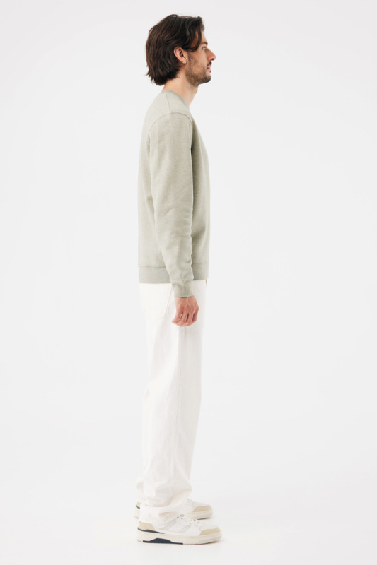 IQONIQ Toria Unisex mikina s okrúhl. výstrihom z rec. bavlny light heather green L 7