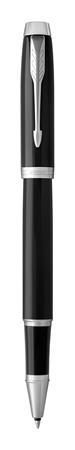 Roller, 0,5 mm, strieborný klip, čierne telo, PARKER "IM Royal", čierny 2