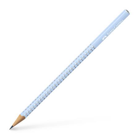 Grafitová ceruzka, B, trojhranná, FABER-CASTELL "Sparkle", perleťová nebeská modrá 1