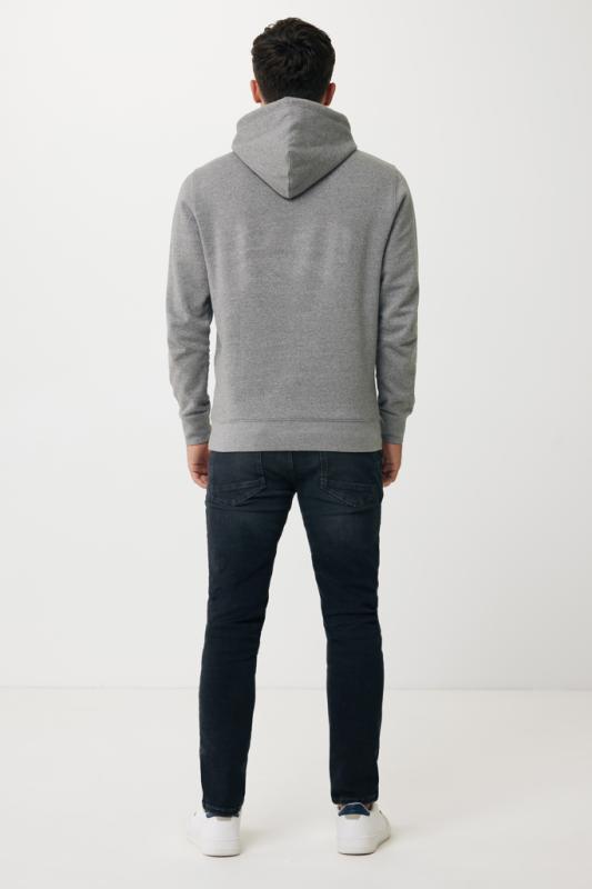 Ľahká mikina s kapucňou IQONIQ Rila z recykl. bavlny light heather anthracite XXS 7
