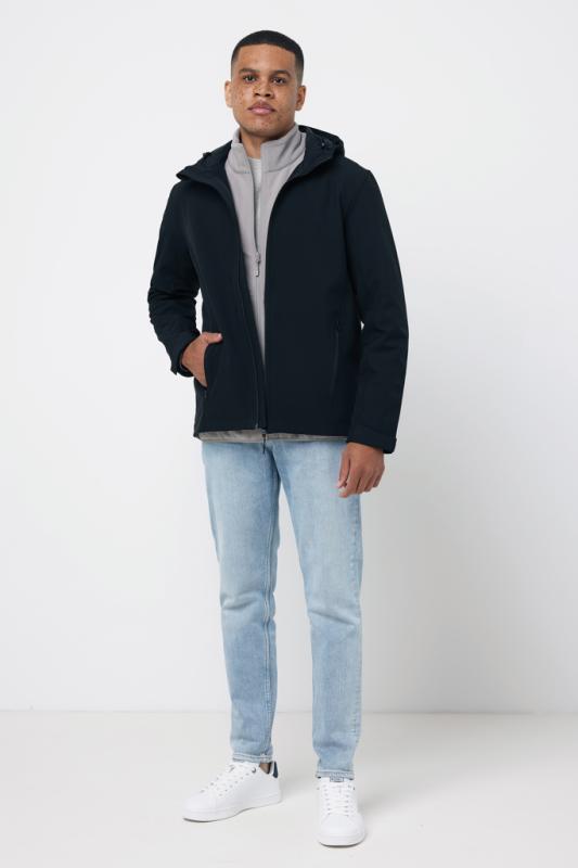 Pánska soft shell bunda IQONIQ Makalu z recykl. polyesteru čierna 4XL 12