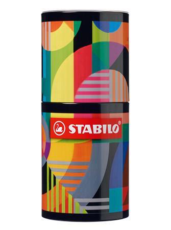 Fixky, sada, valcovitá kovová krabica, 1 mm, STABILO "Pen 68 ARTY", 45 rôznych farieb 1