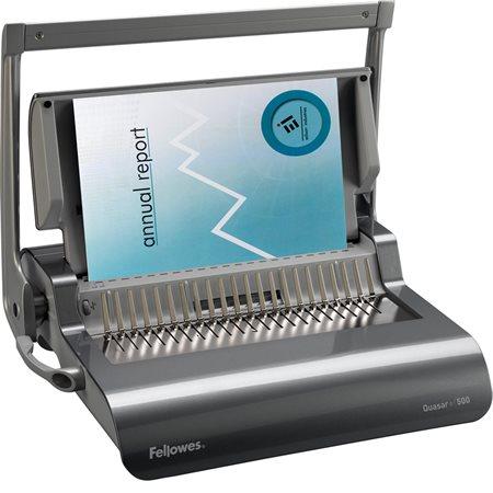 Viazací stroj, pre plastovú väzbu, manuálny, 500 listov, FELLOWES "Quasar+ 500" 1