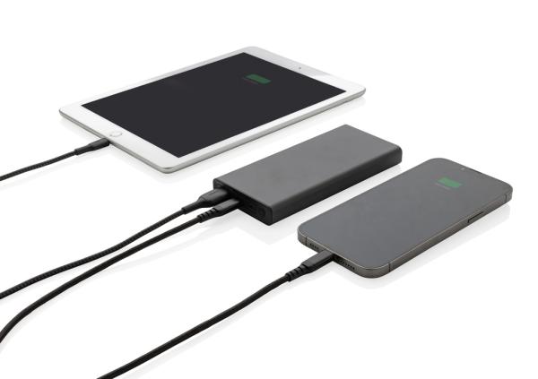 Powerbanka Terra 10 000mAh 18W z RCS rec. hliníka a ABS sivá 3