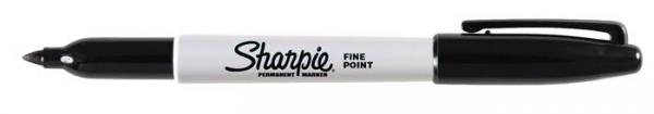 Permanentný popisovač, 1 mm, kužeľový, SHARPIE "Fine Point", čierny 1