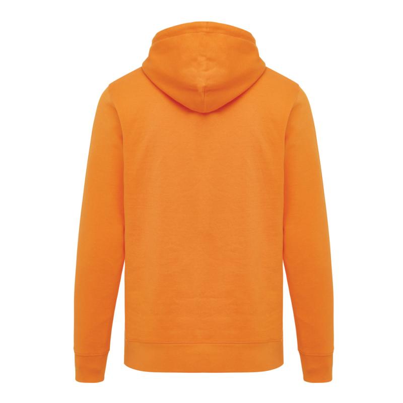 Ľahká mikina s kapucňou IQONIQ Rila z recykl. bavlny oranžová XXXL 2