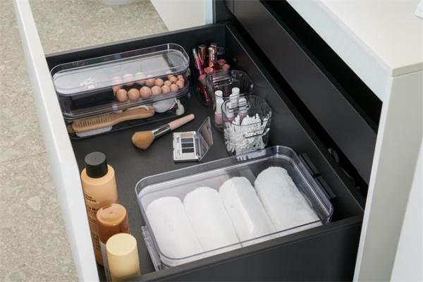 Úložný box, plastový, 0,6 l, SMARTSTORE "Compact Clear Mini", priehľadný 4