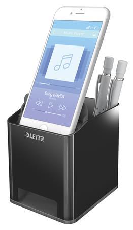 Držiak na písacie potreby, LEITZ "Duo", čierny 2
