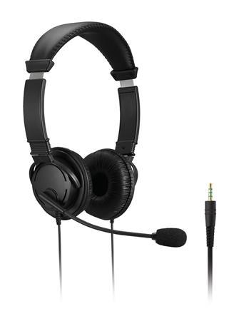 Náhlavné slúchadlá, s mikrofónom, 3,5 mm jack, KENSINGTON 1