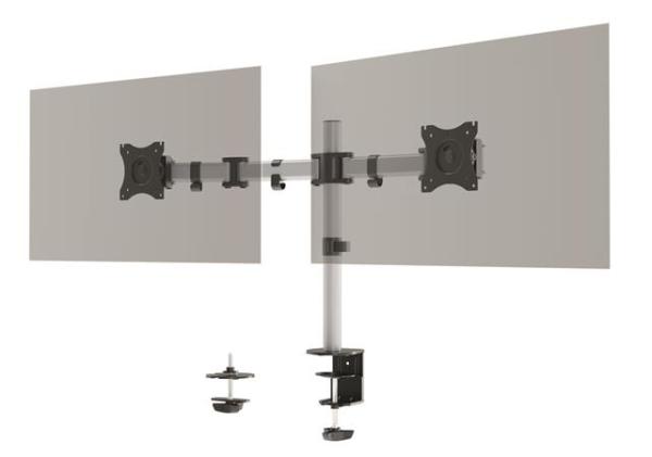 Rameno na monitor, pre dve obrazovky, DURABLE "Select" 1