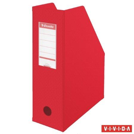 Zakladač, PVC/kartón, 100 mm, skladateľný, ESSELTE, Vivida červený 1
