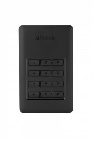 2,5" HDD (pevný disk), 2TB, USB 3.1, heslové šifrovanie, VERBATIM "Secure Portable", čiern 3
