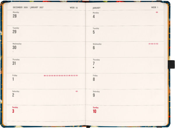 NOTIQUE Planbook planner/notebook Harry Potter – Hogwarts Express 2027, 13 x 21 cm 1