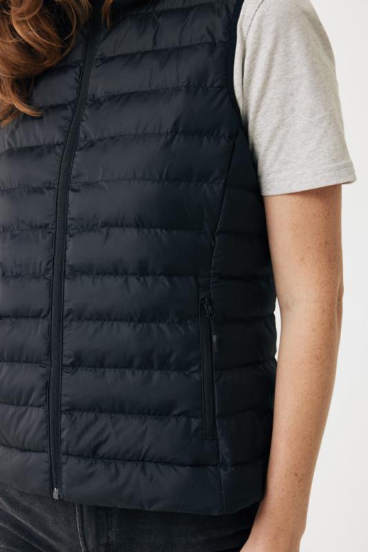 Dámska vesta IQONIQ Meru z recykl. polyesteru čierna XXXL 11