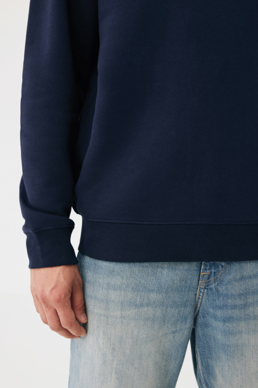 IQONIQ Toria Unisex mikina s okrúhl. výstrihom z rec. bavlny námornícka modrá 5XL 9