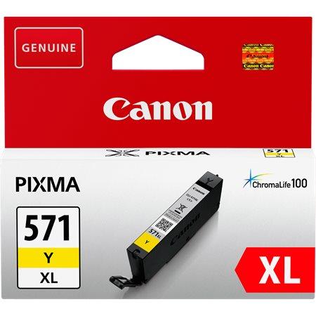 CLI-571YXL Toner pre tlačiarne Pixma MG5750, 6850,7750, CANON žltá, 11 ml 1