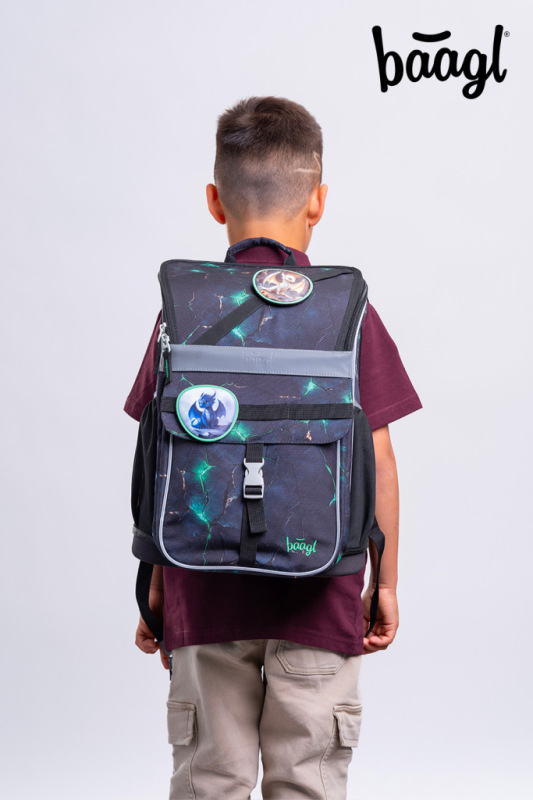 BAAGL SADA 3 Zippy Draci: aktovka, peračník, vrecko 10