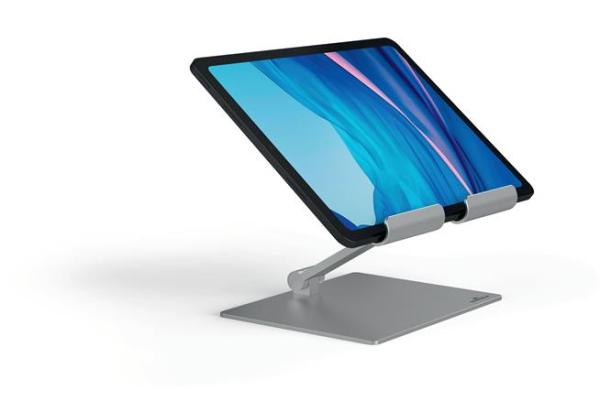 Stojan na tablet, stolový, DURABLE "RISE", strieborná 4