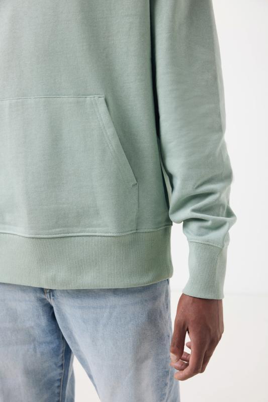 Mikina s kapucňou IQONIQ Yoho relaxed fit z recykl. bavlny Iceberg green XL 8