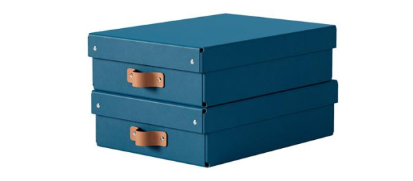 Úložný box, veľkosť M, nízky, LEITZ "Puro", modrý 2