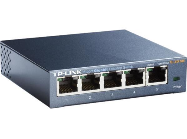 Switch, 5 portov, 10/100/1000Mbps, TP-LINK "TL-SG105" 1