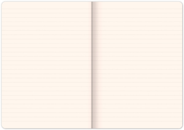 NOTIQUE Notes Vivella Classic čierny/oranžový, linajkovaný, 15 x 21 cm 4