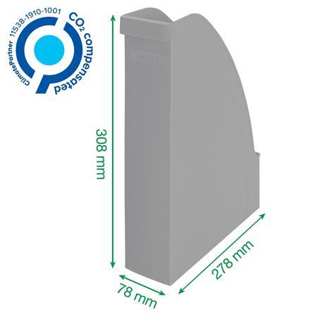 Zakladač, plastový, A4, LEITZ "Recycle", červená 4