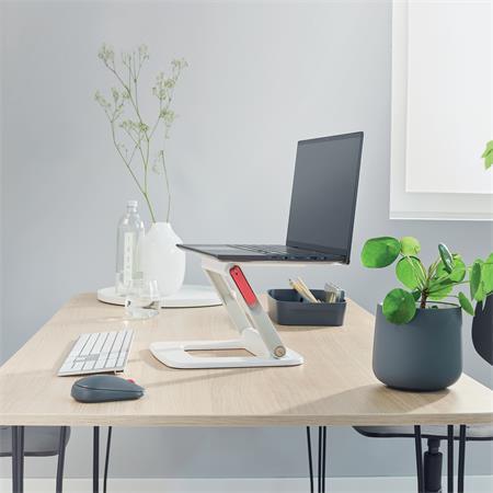 Stojan na notebook, nastaviteľný, LEITZ "Ergo Cosy", biela 6