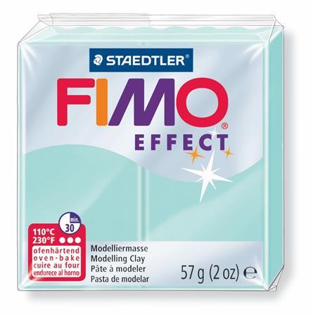 Modelovacia hmota, 57 g, polymérová, FIMO "Effect", pastelovo mätová 1